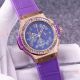 Hublot Big Bang Jeans Red&Green Rubber Strap Blue Dial Replica Watch (3)_th.jpg